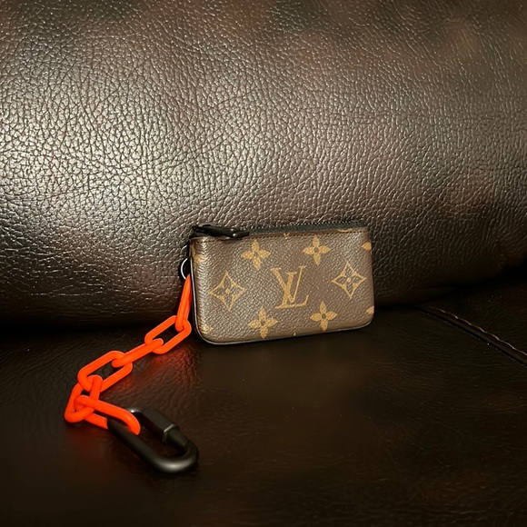 Louis Vuitton x Virgil Abloh Monogram logo Solar Ray Key coin pouch wallet NEW - Picture 3 of 14